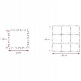 Puzzle piankowe mata 10szt owoce warzywa CB-111 Luxma