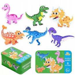 Moje pierwsze puzzle dinozaury puszka 27 szt. 1777 Luxma