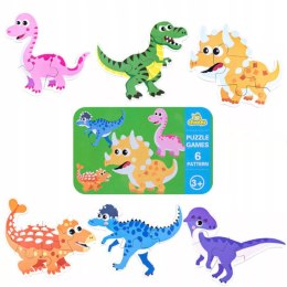 Moje pierwsze puzzle dinozaury puszka 27 szt. 1777 Luxma