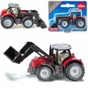 Siku Traktor Massey Ferguson z przednią ładowarką metal model S1484 Siku