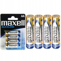 4x Baterie AAA 1,5V Alkaline MAXELL LR03 Maxell