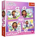 Koci domek Gabi puzzle Gabi Kotki 4w1 4+ Trefl 34620 Trefl