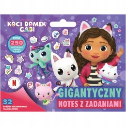 Książka notes łamigłówki Koci Domek Gabi naklejki kolorowanki Trefl KS97610 Trefl