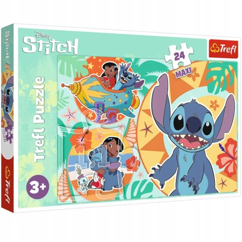 Puzzle 24 Maxi 24 el. Wesoły dzień Lilo & Stitch Disney Trefl 14365 Trefl