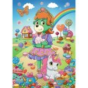 Puzzle Rodzina Treflików 100 el. Brokatowe Trefliki Glitter Trefl 14833 Trefl