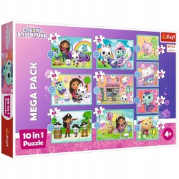 Puzzle Trefl Koci domek Gabi Puzzle 10w1 329 el. W świecie Gabi 96003 Trefl