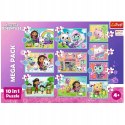 Puzzle Trefl Koci domek Gabi Puzzle 10w1 329 el. W świecie Gabi 96003 Trefl