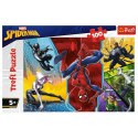 Puzzle Trefl Marvel Spider-Man 100 elementów Do góry nogami 16347 Trefl