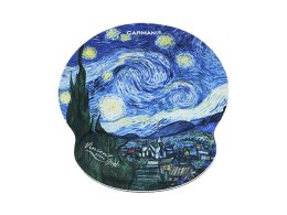 Podkładka pod mysz komputerową z poduszką na nadgarstek - V. van Gogh, Gwiaździsta Noc (CARMANI) CARMANI