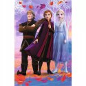 Puzzle 54 mini Frozen Kraina Lodu Anna Elsa Kristof 54 elementy Trefl 19637 Trefl