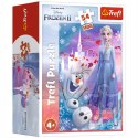 Puzzle 54 mini Frozen Kraina Lodu Elsa i Olaf 54 elementy Trefl 19640 Trefl