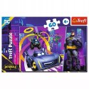 Puzzle Batwheels 60 elementów Batman i jego pojazdy Trefl 17400 Trefl