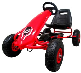 Gokart G4 CZERWONY, pompowane koła, hamulec ręczny R-SPORT