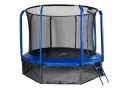 Trampolina Ogrodowa Jumpi 312cm/10FT Maxy Comfort Niebieska Z Wewnętrzną Siatką Jumpi