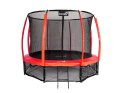 Trampolina Ogrodowa Jumpi 312cm/10FT Maxy Comfort Plus Czerwona Z Wewnętrzną Siatką Jumpi