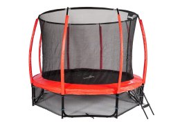 Trampolina Ogrodowa Jumpi 312cm/10FT Maxy Comfort Plus Czerwona Z Wewnętrzną Siatką Jumpi