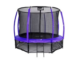 Trampolina Ogrodowa Jumpi 312cm/10FT Maxy Comfort Plus Fioletowa Z Wewnętrzną Siatką Jumpi