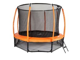 Trampolina Ogrodowa Jumpi 312cm/10FT Maxy Comfort Plus Pomarańczowa Z Wewnętrzną Siatką Jumpi