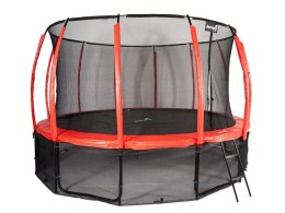 Trampolina Ogrodowa Jumpi 487cm/16FT Maxy Comfort Plus Czerwona Z Wewnętrzną Siatką Jumpi