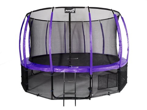 Trampolina Ogrodowa Jumpi 487cm/16FT Maxy Comfort Plus Fioletowa Z Wewnętrzną Siatką Jumpi