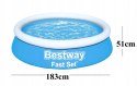 BASEN ROZPOROWY OGRODOWY 183 x 51 cm BESTWAY 57392 Bestway