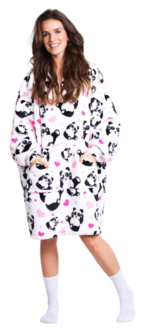 Bluza koc Oversize Panda Cozy Noxxiez CH354 Cozy Noxxiez