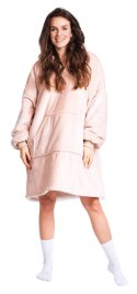 Bluza koc Oversize Pudrowy róż Cozy Noxxiez CH357 Cozy Noxxiez