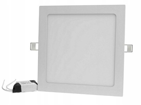 PANEL LED PODTYNKOWY PLAFON SUFITOWY KWADRAT 18W B.NEUTRALNA Syntron