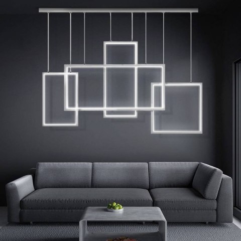 Lampa Led Wiszące Prostokąty 75W biała 4000K DL-G04 DomenoLED