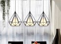 Lampa Loft Diament x3 Prosta DomenoLED