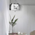 Lampa Szklana Stalowy drobne korale 50cm DomenoLED