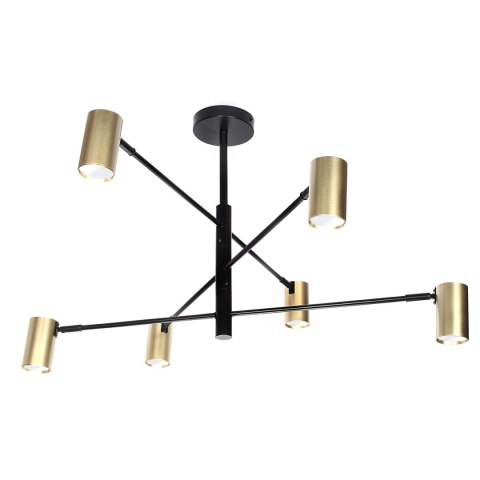 Lampa Siena 6 x spot GU10 DD-40 czarno-złota DomenoLED