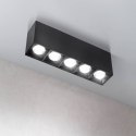 Lampa liniowa natynkowa 15w 4000K czarna JDL-3T DomenoLED