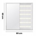 Panel LED natynkowy 60x60 40W biały PL-C05 130lm/W 4000K barwa neutralna Syntron