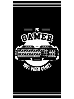 Ręcznik bawełniany 70x140 Gamer klawiatura Faro