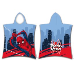 Ręcznik bawełniany ponczo z kapturem 50x115 Spiderman Jerry Fabrics