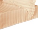 Prześcieradło satyna bambusowo-bawełniana STRIPE BEIGE/220x260 Darymex