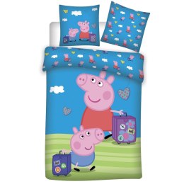 Pościel bawełna 100x135 + 40x60 Peppa i George Aptex