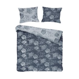 Pościel bawełniana FLORY BLUE/160x200 COTTONLOVE JACQUARD Darymex