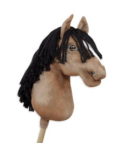 Hobby Horse Duży koń na kiju Premium - maść jelenia A3 Super Hobby Horse