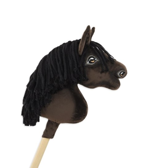 Hobby Horse Mały koń na kiju Premium - ciemogniady A4 Super Hobby Horse