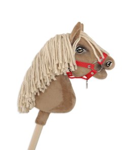 Kantar dla konia Hobby Horse A4 zapinany mały - czerwony Super Hobby Horse