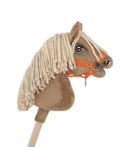 Kantar dla konia Hobby Horse A4 zapinany mały - pomarańczowy Super Hobby Horse