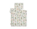 Komplet pościeli dla niemowląt z wypełnieniem 2-cz 75x100cm NEWBORN - woodland green Bobono