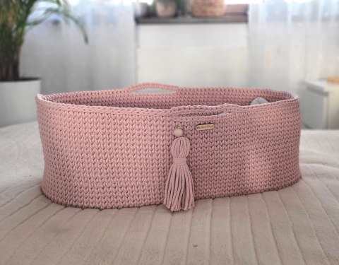 Kosz Mojżesza BOHO Handmade - pastel pink My Sweet Baby