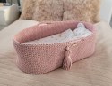 Kosz Mojżesza BOHO Handmade - pastel pink My Sweet Baby