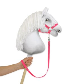 Uwiąz dla Hobby Horse z taśmy - neon pink Super Hobby Horse