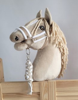 Uwiąz dla Hobby Horse ze sznurka - biało-beżowy Super Hobby Horse