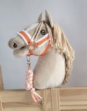 Uwiąz dla Hobby Horse ze sznurka - biało-pomarańczowy Super Hobby Horse