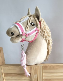 Uwiąz dla Hobby Horse ze sznurka - biało-różowy Super Hobby Horse